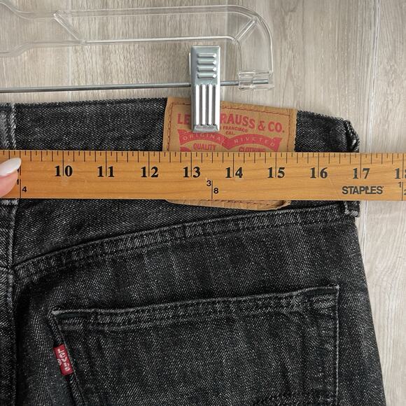 Levi’s 501 Jeans White Oak Cone Denim Men’s Size 34x32 (34x29)Button Fly Patched - Picture 8 of 14